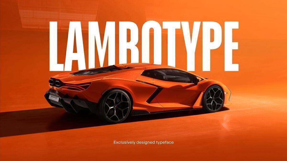 Neue Schriftart für Lamborghini